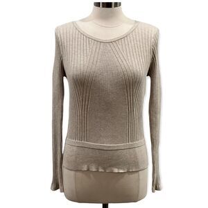 INC International Concepts Ribbed-Knit Long Sleeves Sweater in Size Medium
